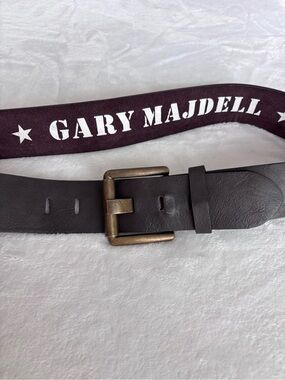GARY MAJDELL Sport Men's 2" Genuine Leather Single Prong Brown Belt--EUC--36